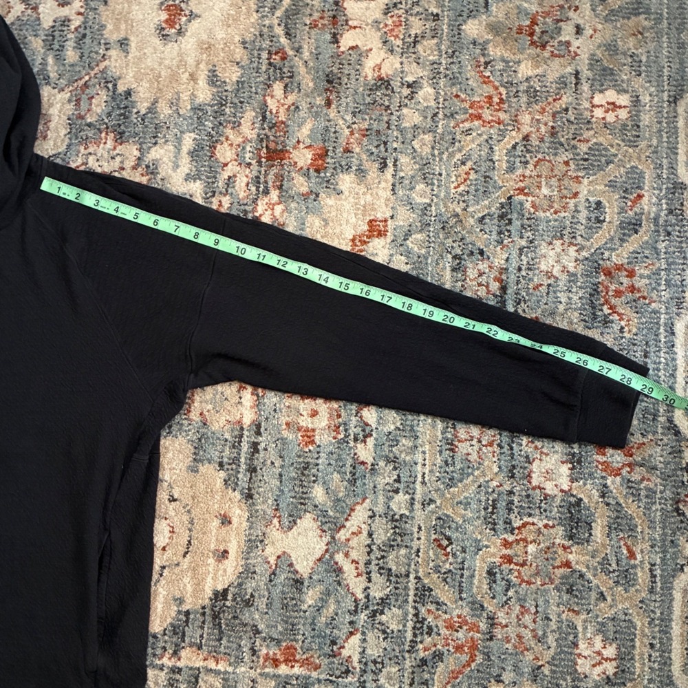 Nike Yoga Dri-FIT Hoodie Mens Medium Black Textured Pullover DV9875-010 - Picture 7 of 10